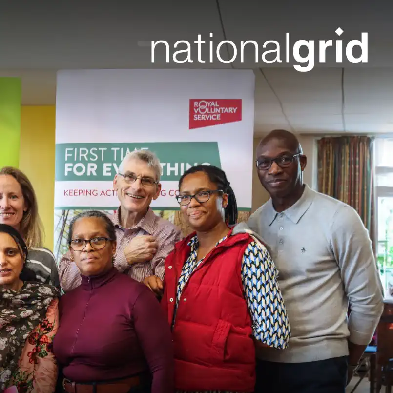 National Grid Electricity Distribution Fund. Group of people standing together.
